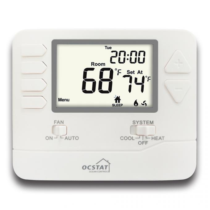 Ahorro de la energía heated de la retroiluminación azul del termóstato del piso del sitio de OCSTAT Digitaces