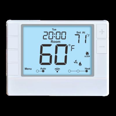 Coiiwsei Air Conditioner Heat Pump Wired Room Thermostat with 7 Day Programming 1H/1C Heat Pump W/o Auxiliary Or Emergency Heat