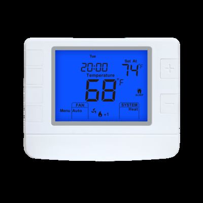 EM.HEAT System Operation Mode Heat Pump Thermostat with ±1°C Accuracy and Long-Lasting White Design