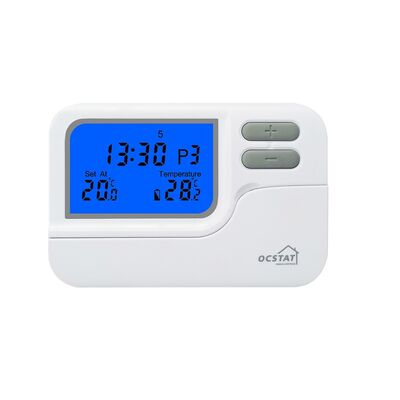 7 Day Programmable Digital Boiler Heating Wired Thermostat 230V