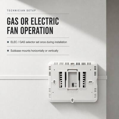 24V Batteries-operated 1 Heat 1 cool Wired Room 7 Day Programmable Touch Screen Thermostat For HVAC Control