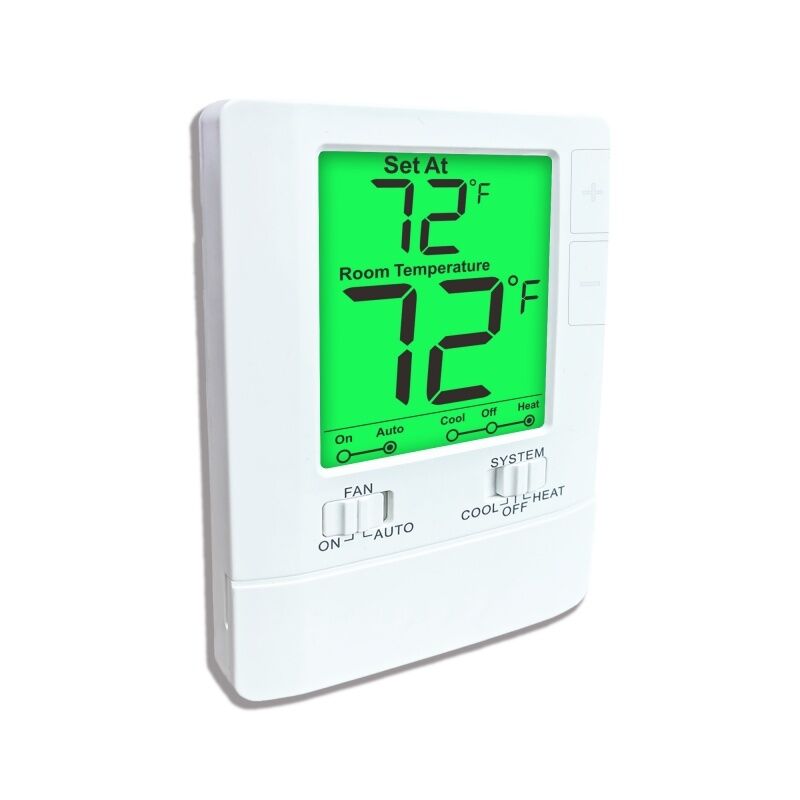 Fan Operation Mode ON Wired Temperature Controller Simple Thermostat Featuring Physical Dimensions 86mm W 125mm H 27mm D For Automation And Temperature Stability