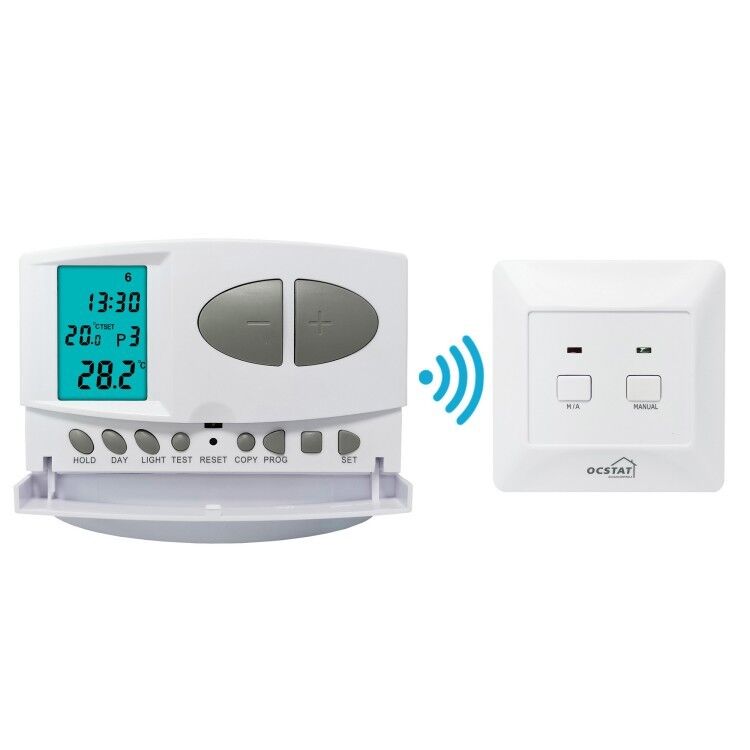 Conventional Or Boilers Wireless 7 Day Room Thermostat Featuring Compact 86 X 86 X 26 Mm Receiver Dimensions And 6W Power Consumption