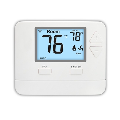 El aire acondicionado Riseem Smart WIFI termostato digital HVAC STN701W 24V ABS blanco