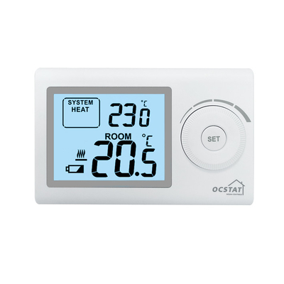 Calderas de gas de color blanco radiante no programable temperatura de la sala de calefacción termostato para interiores