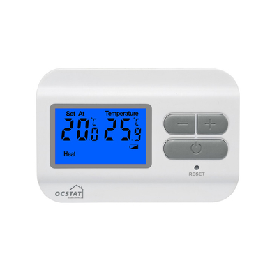 Riseem 868MHZ ABS Digital RF Termostato para calefacción y refrigeración de la sala de gas Calderas de pantalla LCD 230V Control de temperatura de la sala de termostato digital no programable
