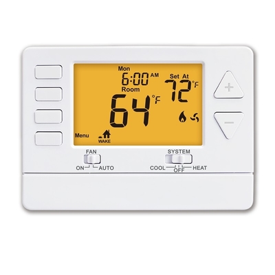 Aire acondicionado de una sola etapa Controlador de temperatura digital Calentamiento termostato de subida con batería