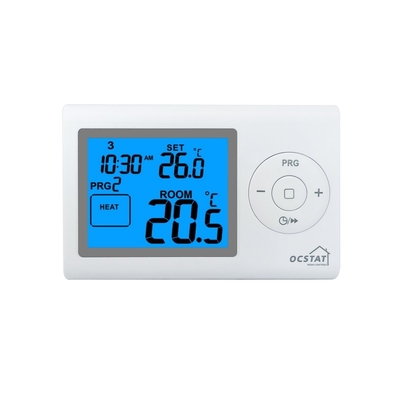 Riseem Color Blanco Digital Programable Sala Central de calefacción termostato con suministro de batería