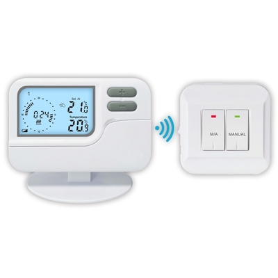 Riseem 7 días calefacción y refrigeración programable con termostato de sala de visualización LCD con inalámbrico