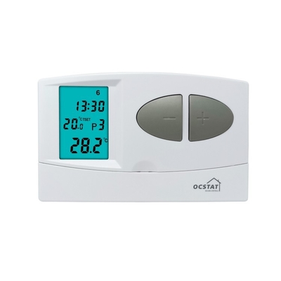 Riseem Color Blanco 7 días Termostato programable, termostato de calefacción digital