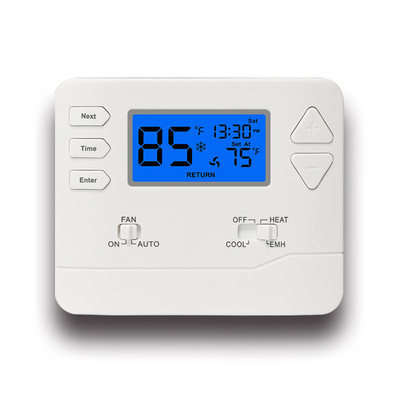 Riseem 24V bomba de calor digital termostato de habitación con botones de presión eficiencia energética