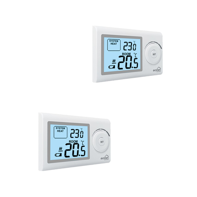 Riseem 230V Sala cableada HVAC Termostato no programable para el hogar con nivel de protección IP20