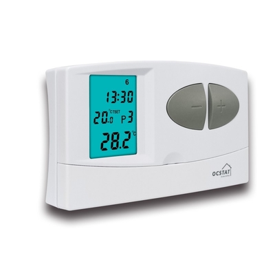 Riseem suministro de batería control de temperatura calefacción 7 días termostato de habitación digital con cable programable con 230V