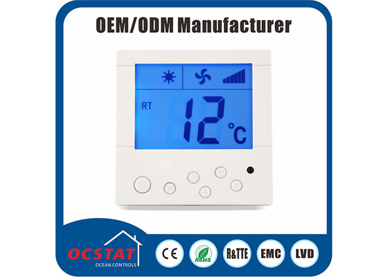 Regulador de temperatura de la fan del aire acondicionado Fan Coil Thermostat, regulador del fcu