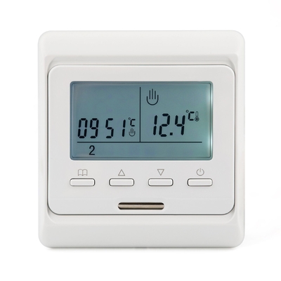 Exhibición programable semanal del LCD del control de la temperatura del termóstato del sitio