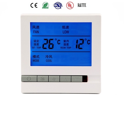 Termóstato programable no- del control de la temperatura de Digitaces del color del regulador blanco del aire acondicionado