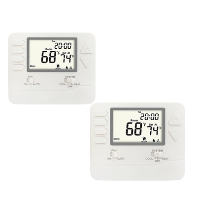 Termóstato programable configurable 24V del sitio del RF del gas de la impulsión del menú de la sola etapa