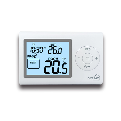 Termostato de ambiente electrónico digital con cable LCD programable de 7 días y 230V