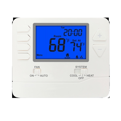 ±1C Accuracy Digital Room Thermostat with Battery Power Supply and LCD Display for Precise Temperature Adjustment