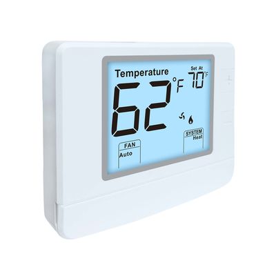 Termostato de ambiente digital no programable para ventiloconvector de 24V, 2 calor, 2 frío