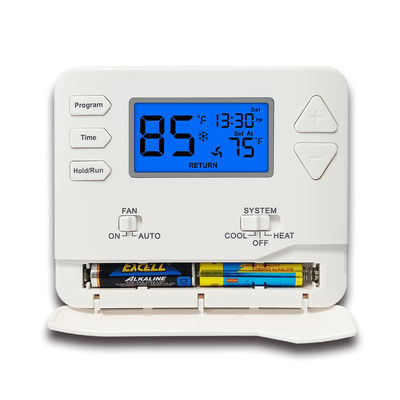 Termostato de ambiente eléctrico programable de 24 V con batería para sistema de calefacción