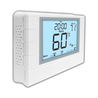Termostato no programable 2 calor 2 frío Coiiwsei para sistemas convencionales de múltiples etapas con retroiluminación RTH702