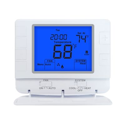 Termostato no programable Riseem de 24V para 1 calor 1 frío, controlador de temperatura para aplicaciones convencionales