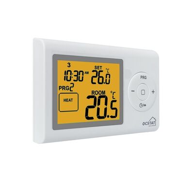 Standby Current Lighting Current Below 7mA Boiler Room 7 Day Thermostat Featuring Display Accuracy Plus Minus 05 Degrees Celsius and Programmability 5 2 Day 24 Hour