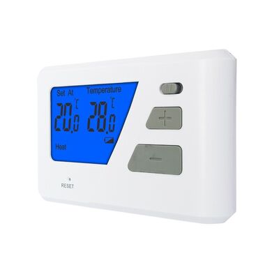 Termostato de la sala de calderas de 230 V con sensor y pantalla NTC Rango de temperatura de 3 °C a 37 °C en incrementos de 0,1 °C para el monitoreo de la temperatura