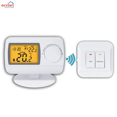 Termostato RF de pared para habitación de 230V, blanco, con carcasa de color personalizada, regulador de temperatura inteligente que admite control remoto y fácil instalación