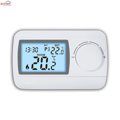 230V 7 días de la sala de calderas termostato cableado que proporciona un monitoreo y control preciso de la temperatura para apoyar la calefacción de la sala de calderas y el ahorro de energía