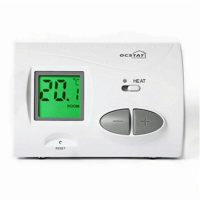 OEM ODM 230V Termostato sencillo con cable no programable que ofrece un rango de temperatura ajustable de 10 ° C a 30 ° C en incrementos de 0,5 ° C y modo de calefacción para sistemas HVAC
