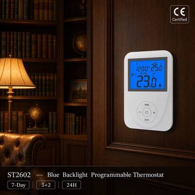 Corriente conmutable 6 A 2 A calefacción de la sala de carga inductiva 7 días termostato controlador de temperatura panel de suelo elevado 130 X 86 X 28 mm sin soporte sistema de suelo modular duradero