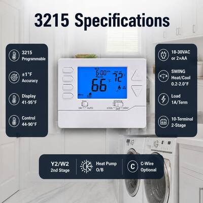 Riseem 2 Calor 2 Frío 24V Control de temperatura del termostato electrónico de habitación programable