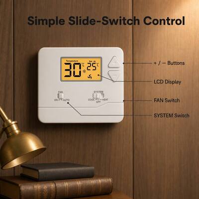 Termostato programable con cable y material de carcasa ABS Miuputake: la solución definitiva para el control de la temperatura del hogar