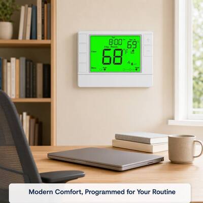Termostato programable de 7 DÍAS para unidad de aire acondicionado de habitación