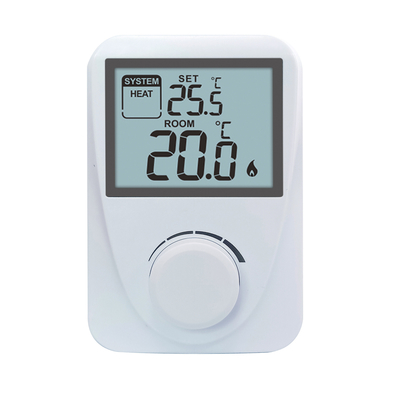 Controlador de temperatura termostato de salón con cable con indicador de bat-bajo