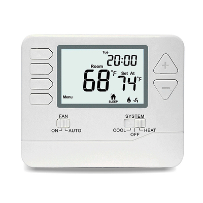 Hogar de Digitaces termóstato programable de 7 días con la pantalla LCD grande con pilas