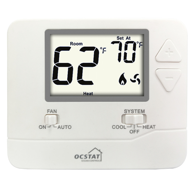 Riseem 24V no programable termostato LCD controlador de temperatura digital 1 calor 1 frío