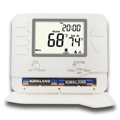 Riseem Sala digital programable para el hogar termostato luz de fondo azul ahorro de energía