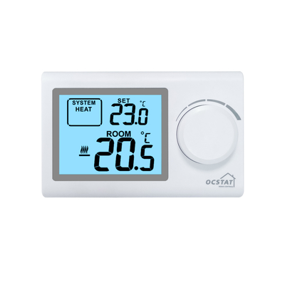 Riseem LCD Blanco Ocstat Calderas digitales no programable con un año de garantía