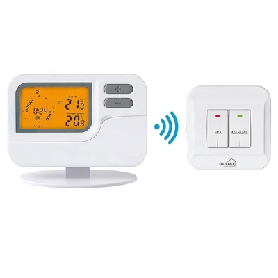 Riseem calefacción control remoto blanco calefacción termostato inalámbrico siete días programable