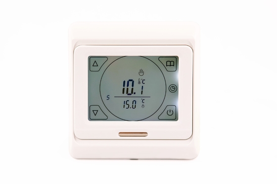 Pequeño termóstato programable de la calefacción por agua de la pantalla táctil con el regulador de temperatura