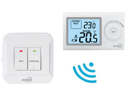 Riseem ABS 230V Smart Digital RF Termostato de habitación no programable para calefacción por suelo Un año de garantía