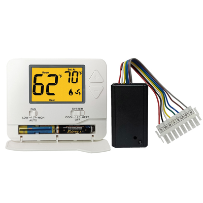 ABS blanco 24VAC/termóstato con pilas de la HVAC