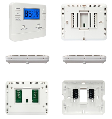Termostato programable configurable de 7 días o 5/1/1, 2 calor/2 frío, eléctrico o gas, STN615, con retroiluminación azul y PC ABS IP20