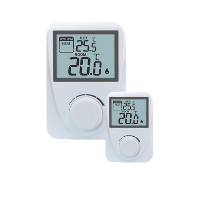 Riseem 230V pantalla LCD Omron Relay Sala cableada termostato no programable para calderas