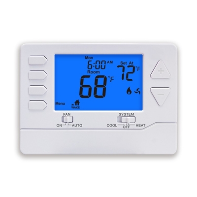 Riseem Programable 24V 1 calor 1 frío termostato de aire acondicionado para sistema HVAC