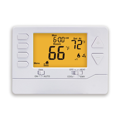 Riseem NTC Sensor 24V LCD 2 Calor 1 Frío Programable Central Mejor termostato para el hogar