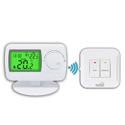 Riseem 50Hz Digital RF Calderas de gas inalámbricas para el hogar Termostato de 0,5 grados para el sistema HVAC